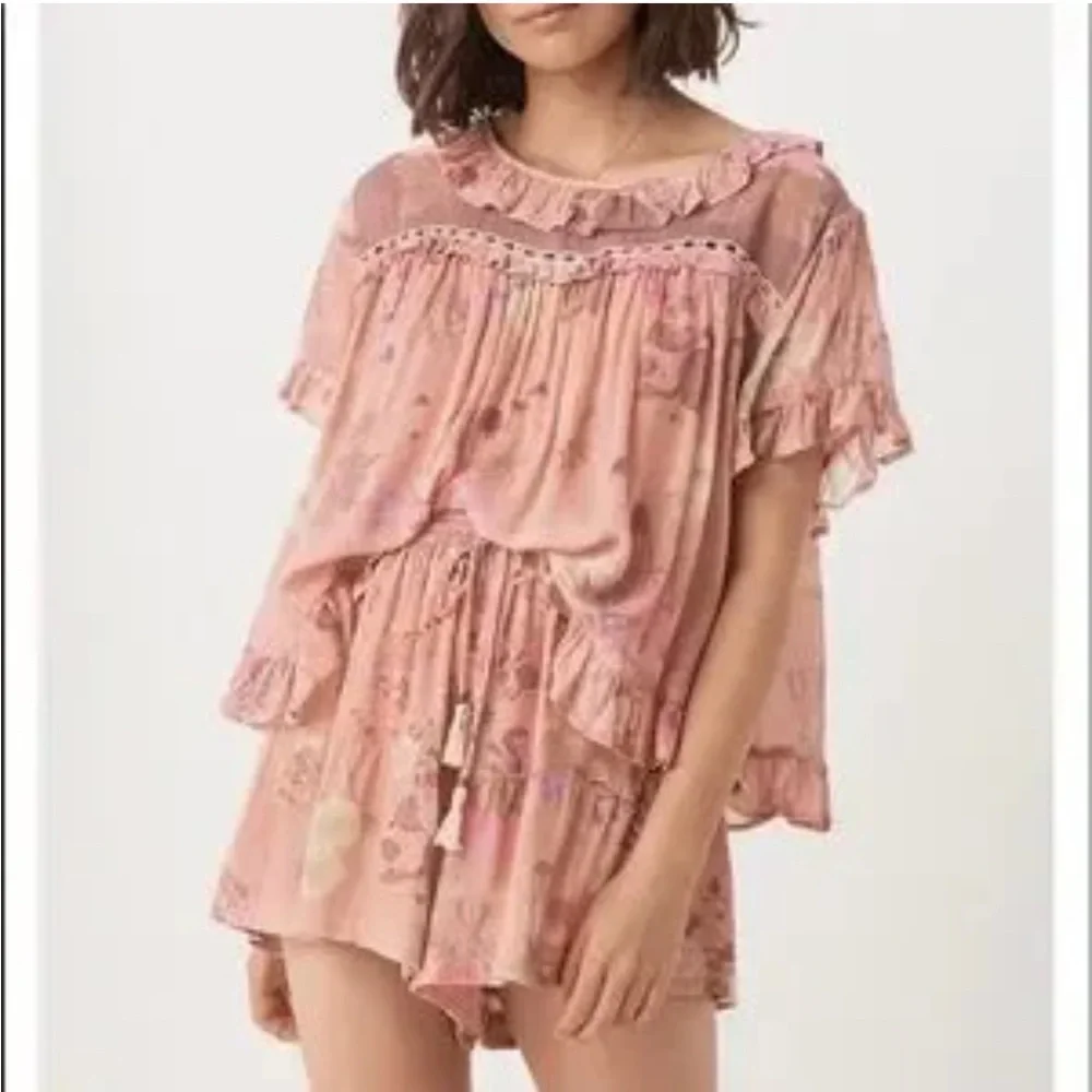 SPELL & THE GYPSY COLLECTIVE Wild Bloom shirt in blush - Picture 4 of 8